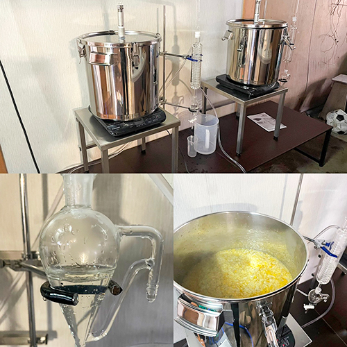 蒸留施設の様子